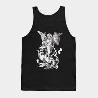 Saint Michael Fighting the Dragon Tank Top