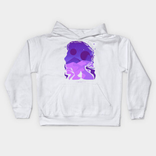 Paul Atreides on Arrakis, Double Exposure Minimalist Illustration Kids Hoodie