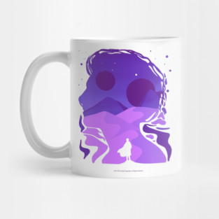 Paul Atreides on Arrakis, Double Exposure Minimalist Illustration Mug