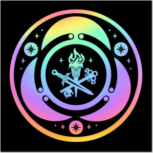 hecate symbol. greek godess sigil. strovolos hekate Posters and Art