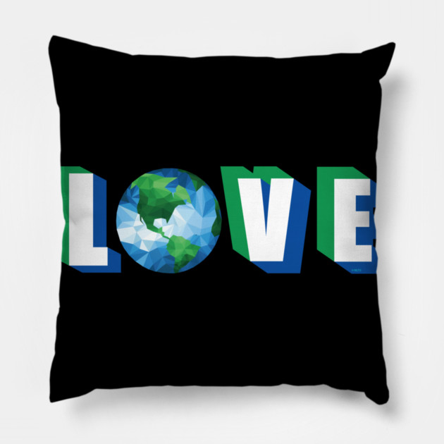 Love our Planet Earth Day Pillow by creative