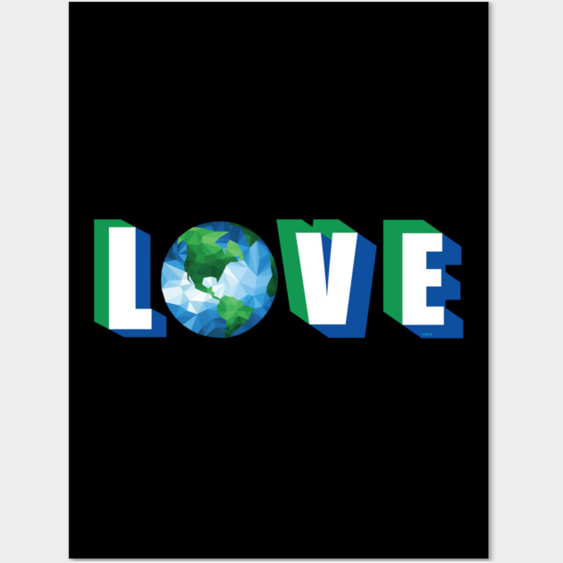 Love our Planet Earth Day Wall Art by creative