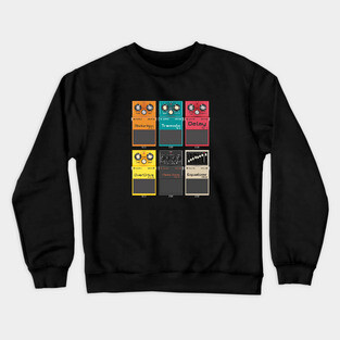 Guitar Effects Pedal (Pedal Board) Crewneck Sweatshirt