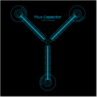Flux Capacitor (Blue) Posters and Art