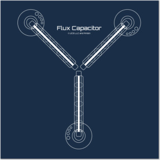 Flux Capacitor (White) Posters and Art