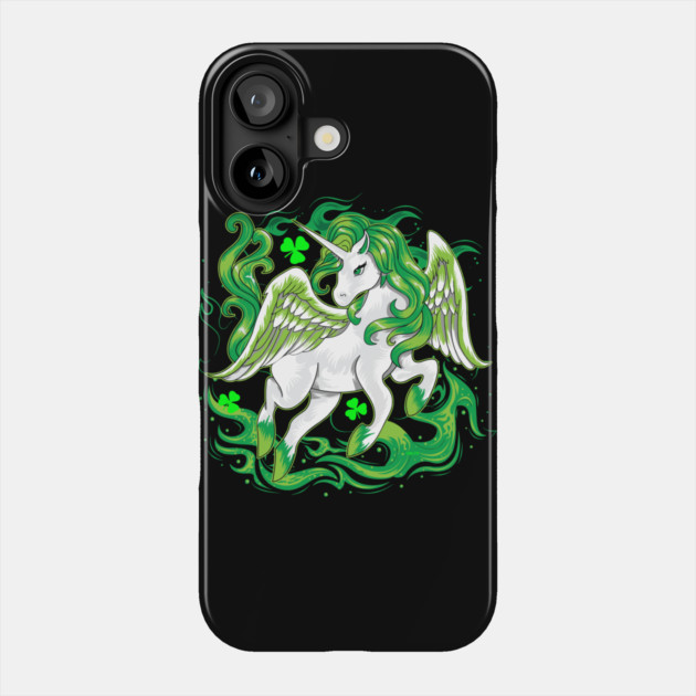 Irish Unicorn Saint Patrick Day Phone Case by creative