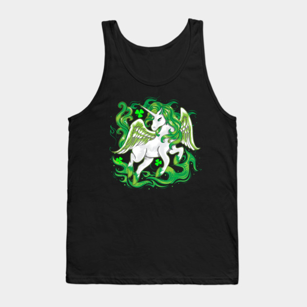 Irish Unicorn Saint Patrick Day Tank Top by creative