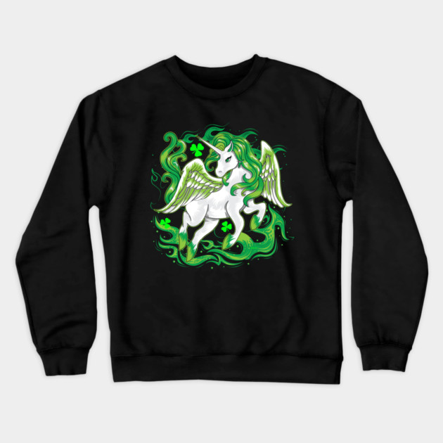Irish Unicorn Saint Patrick Day Crewneck Sweatshirt by creative
