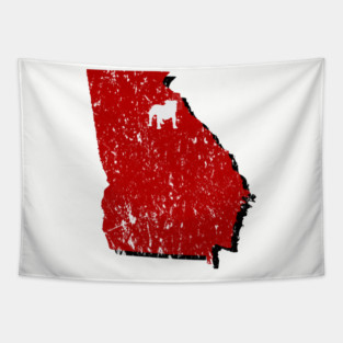 GA Bulldog Athens Tapestry