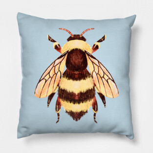 Cute and Fuzzy Honeybee Bug Pillow