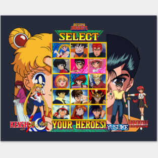 Select 90s Heroes Posters and Art
