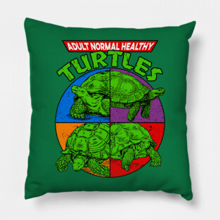 Adult Normal Healthy Turtles Pillow