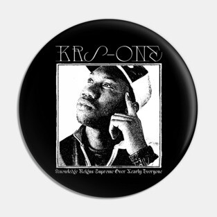 KRS-ONE  \\/\ Old School Hip Hop Pin