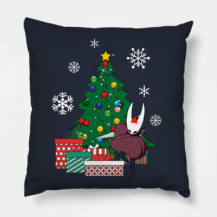 Hornet Around The Christmas Tree Hollow Knight Pillow