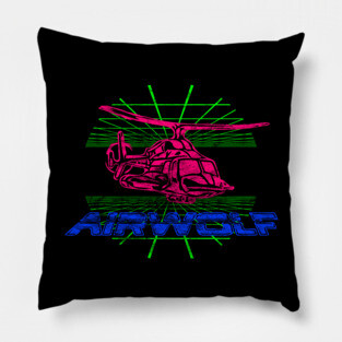 80s Airwolf Pillow