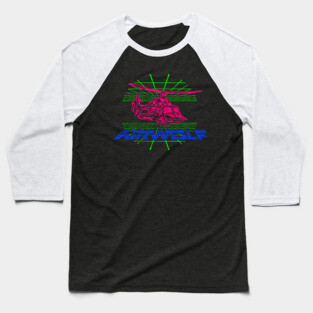 80s Airwolf Baseball T-Shirt