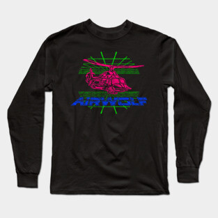 80s Airwolf Long Sleeve T-Shirt