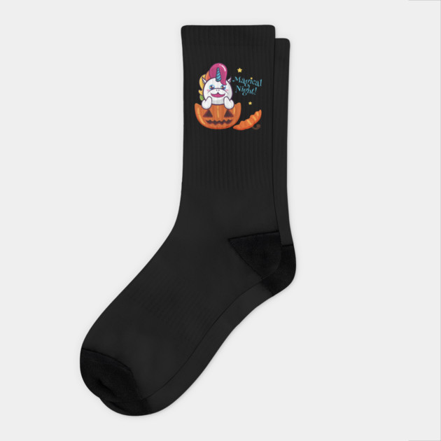 Magical Night! Halloween Unicorn Shirt Gifts Socks by creative