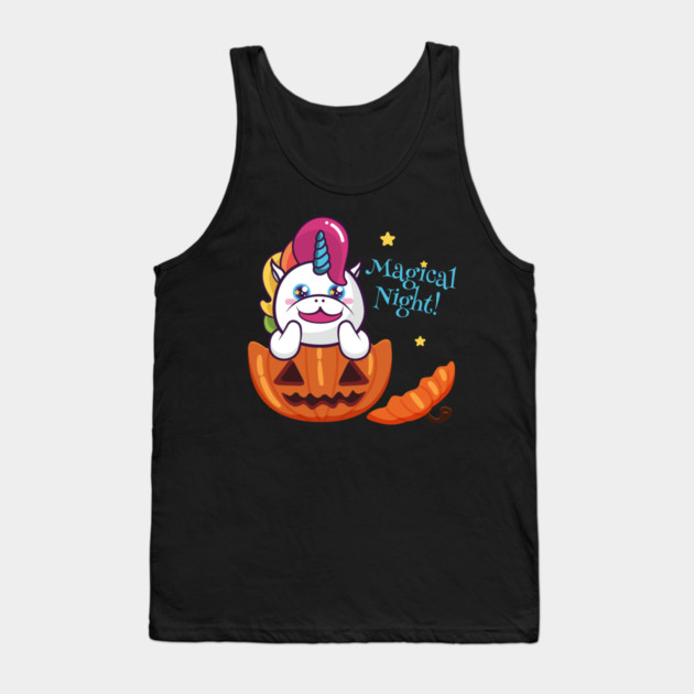 Magical Night! Halloween Unicorn Shirt Gifts Tank Top by creative