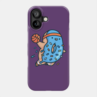 Blue Dunkin Donut with sprinkles Phone Case