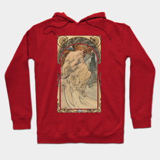 Allegorie de la Musique by Alphonse Mucha Hoodie
