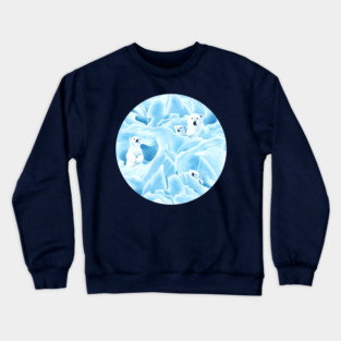 Polar Bear Family Crewneck Sweatshirt