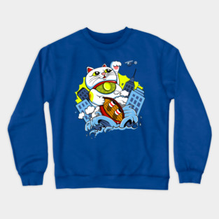 Maneki Nekozilla Crewneck Sweatshirt