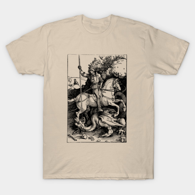 Saint George killing the Dragon engraving T-Shirt
