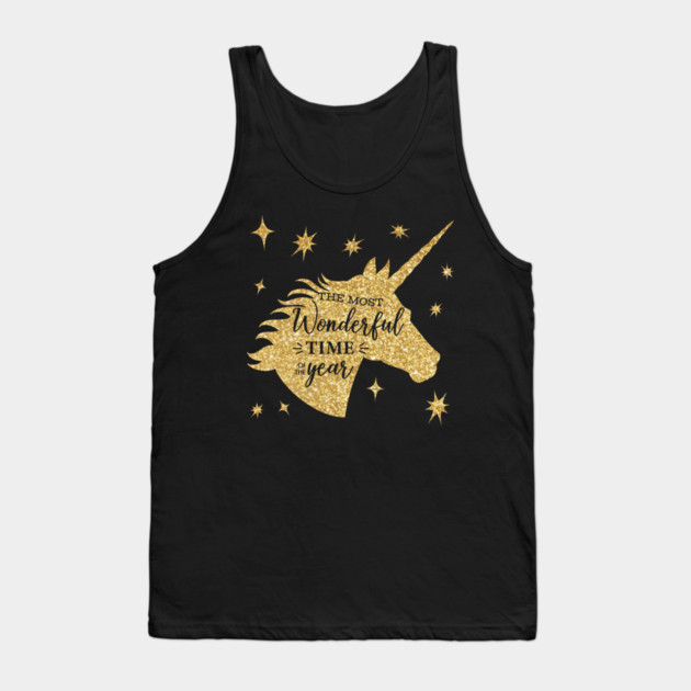Christmas Unicorn Most Wonderful time T-Shirt Tee Gift The most Wonderful time of the year Unicorn Shirt Tank Top by creative