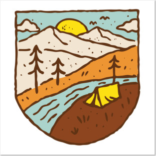 Camping Posters and Art