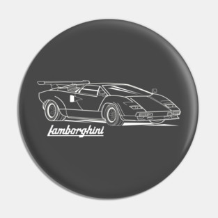 Lamborghini Countach logo Pin