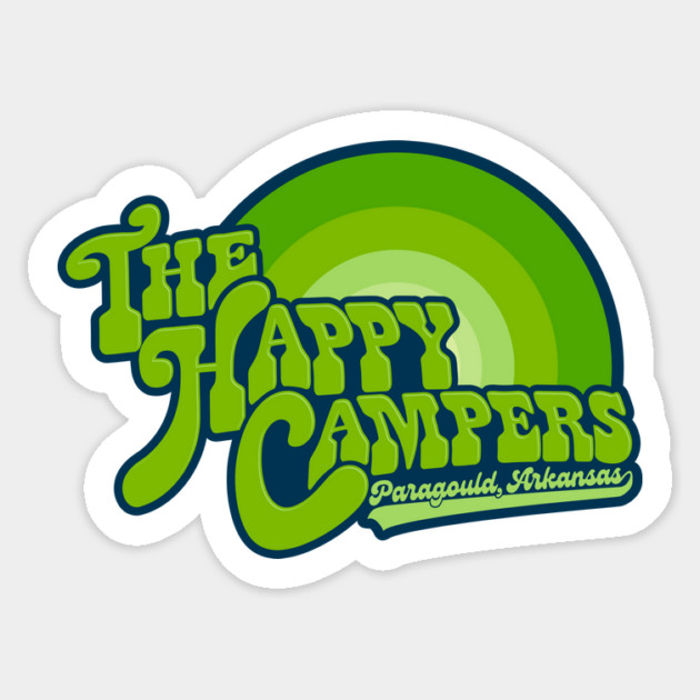 The Happy Campers - Green Rainbow Sticker by rt-shirts