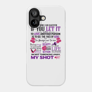 Broadway Motivational Quotes Phone Case