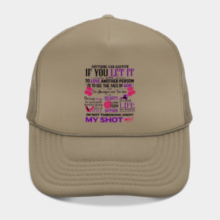 Broadway Motivational Quotes Hat
