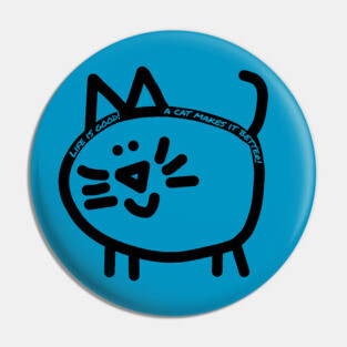Chonk Animals Cat Makes it Better Pin