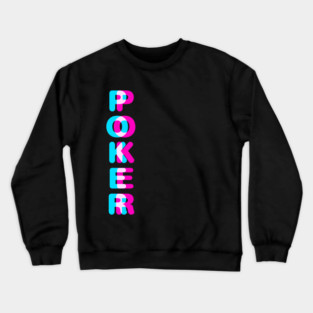 Poker 3D effect Crewneck Sweatshirt