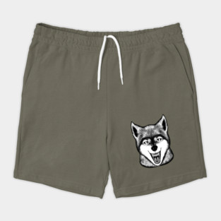 Snarling Wolf - Lined Shorts