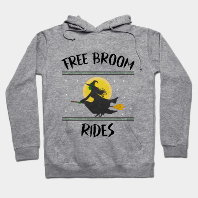 Free Broom Rides Hoodie by MCALTees