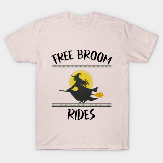 Free Broom Rides T-Shirt by MCALTees