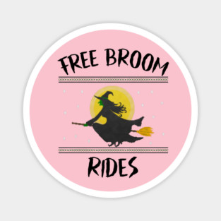 Free Broom Rides Magnet
