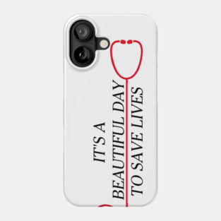 It's a beautiful day.... Black Phone Case