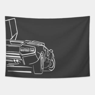 Lamborghini Countach Tapestry