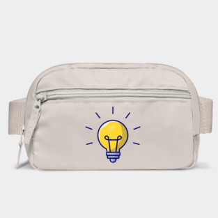 Lightbulb Idea Cartoon Vector Icon Illustration Bag