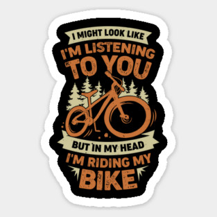 Downhill Mountain Biking Bike Mountainbiker Gift Sticker