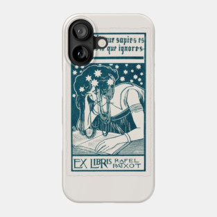 Bookplate with motto Phone Case
