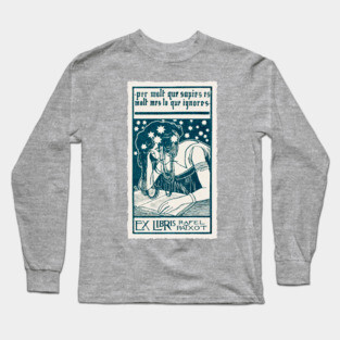 Bookplate with motto Long Sleeve T-Shirt