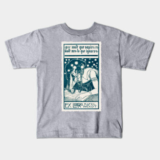 Bookplate with motto Kids T-Shirt