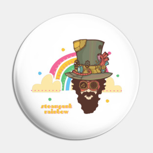Steampunk Rainbow Pin