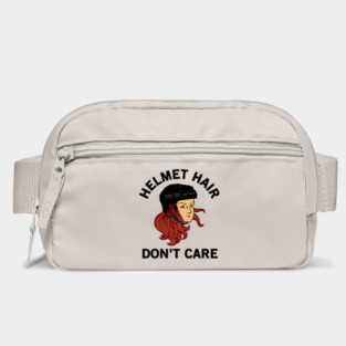 Hockey Helmet Hair Don't Care Red Head Bag