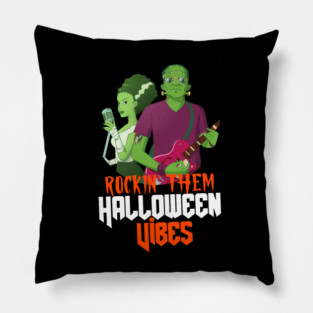 Rockin' Them Halloween Vibes Pillow